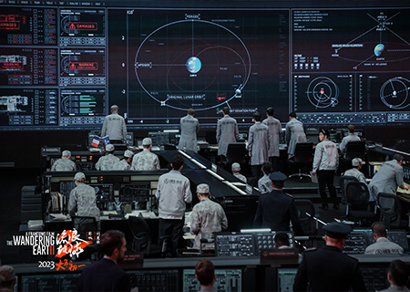 HB火博LED显示屏在电影《流浪地球2》中大放异彩